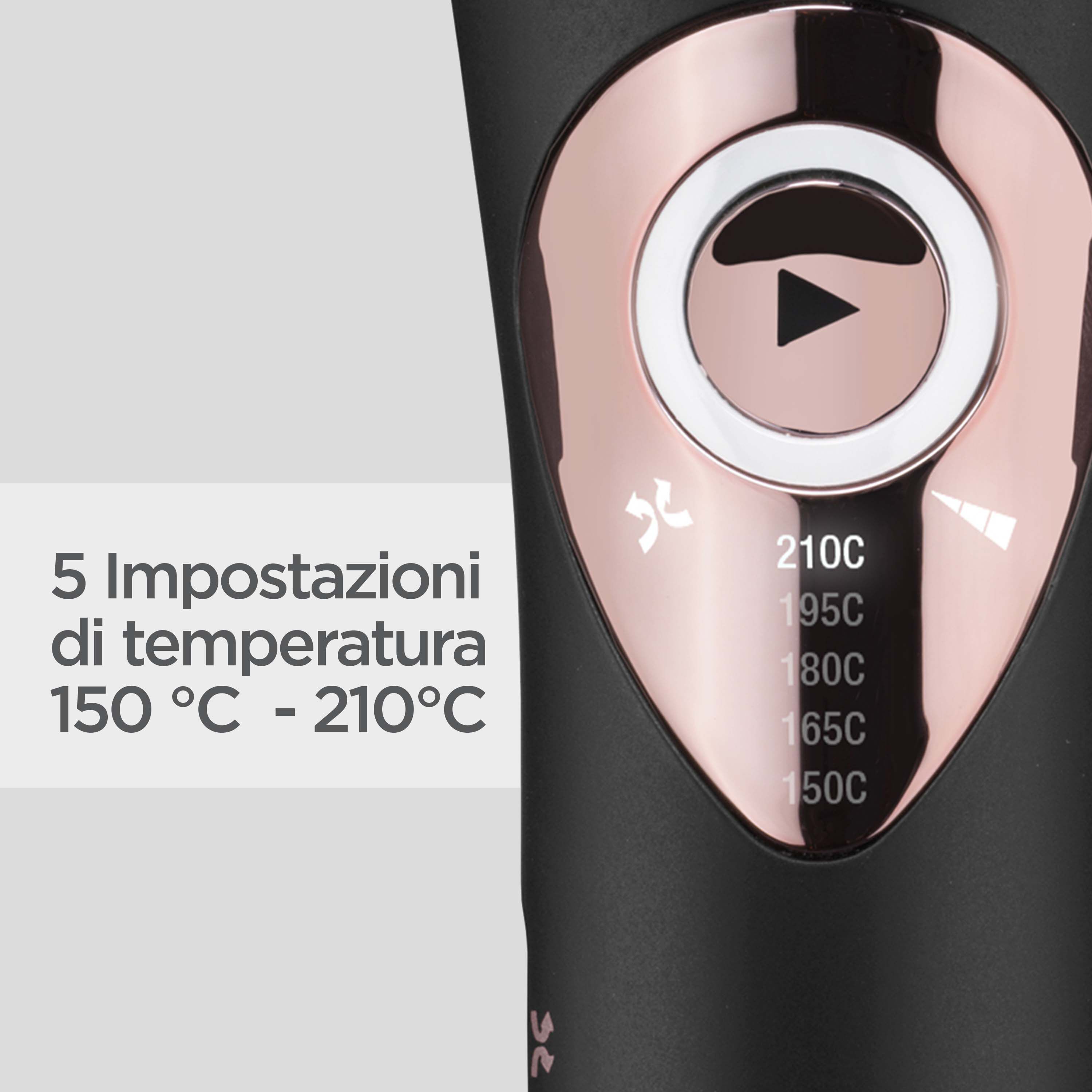 5 Impostazioni di temperatura 150 &deg;C&nbsp; - 210&deg;C